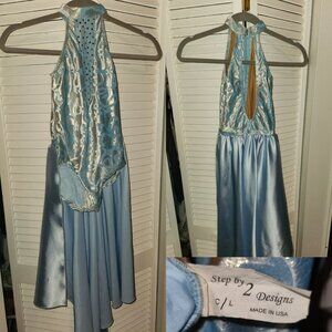 Blue dance costume